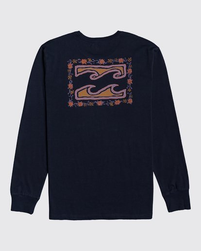 4 Crayon Wave - Long Sleeve T-Shirt for Men Blue U1LS26BIF0 Billabong