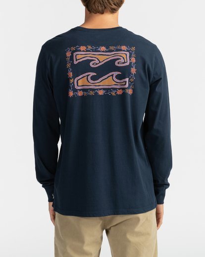 1 Crayon Wave - Long Sleeve T-Shirt for Men Blue U1LS26BIF0 Billabong