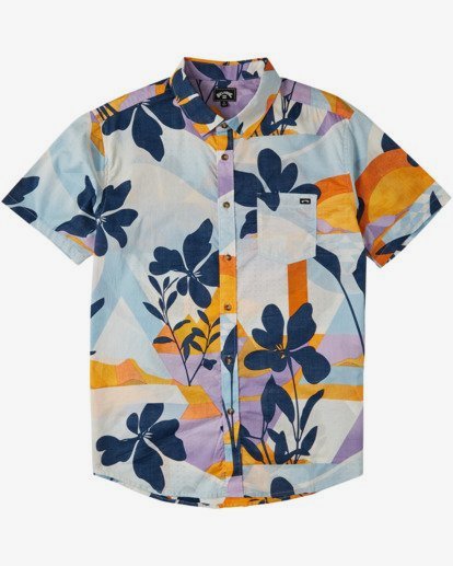 3 Sundays Floral - Short Sleeve Shirt for Men Blue U1SH05BIF0 Billabong