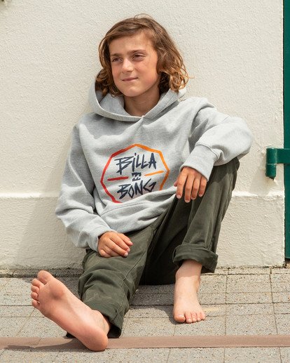 0 Octo - Sweat à capuche pour Garçon Gris U2HO01BIF0 Billabong