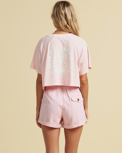 3 Salty Blonde Just Beachin - High Neck Top for Women Pink U3KT30BIF0 Billabong