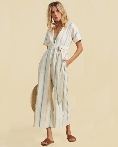 3 Salty Blonde Dream Weaver&nbsp; - Short Sleeve Jumpsuit for Women Multicolor U3PT30BIF0 Billabong