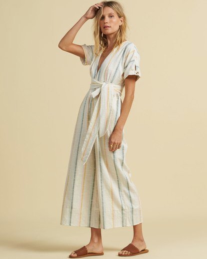 1 Salty Blonde Dream Weaver&nbsp; - Short Sleeve Jumpsuit for Women Multicolor U3PT30BIF0 Billabong