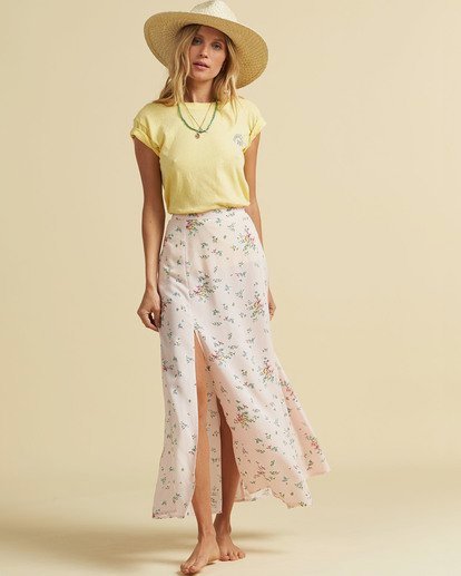 1 Salty Blonde Peachy Keen&nbsp; - Maxi Skirt for Women Purple U3SK30BIF0 Billabong