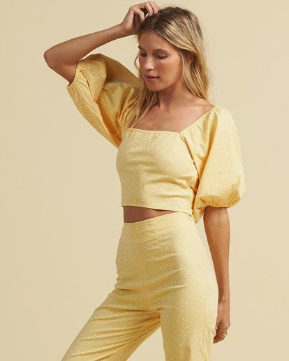 2 Salty Blonde Sun Glow&nbsp; - Top for Women Yellow U3TP31BIF0 Billabong