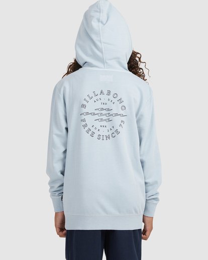 4 Boy's Big Wave Dan Pullover Hoodie Orange UBBFT00101 Billabong