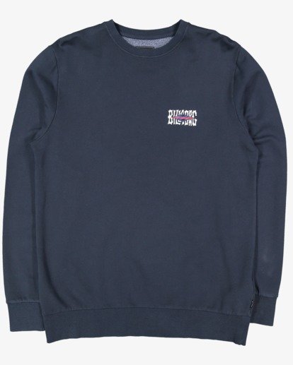6 Boy's Shadow Diamond Crewneck Sweatshirt Blue UBBFT00102 Billabong