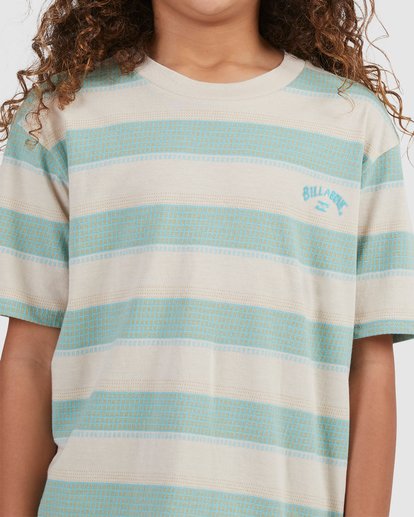 5 Boy's Hector Stripe Short Sleeve T-Shirt Beige UBBKT00102 Billabong