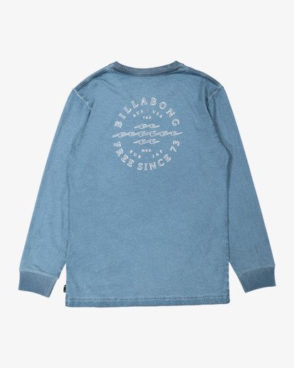 7 Boy's Big Wave Dan Long Sleeve T-Shirt Orange UBBZT00124 Billabong