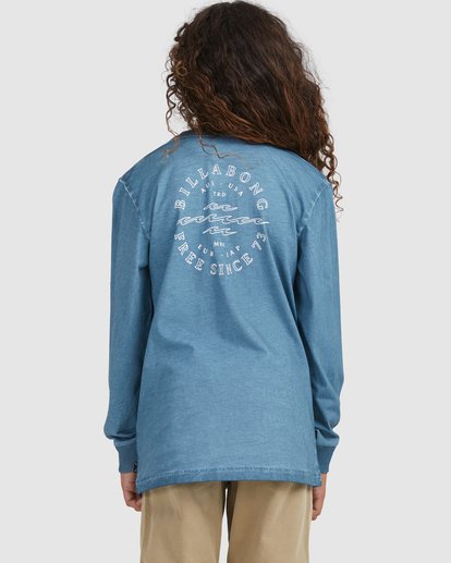 3 Boy's Big Wave Dan Long Sleeve T-Shirt Orange UBBZT00124 Billabong
