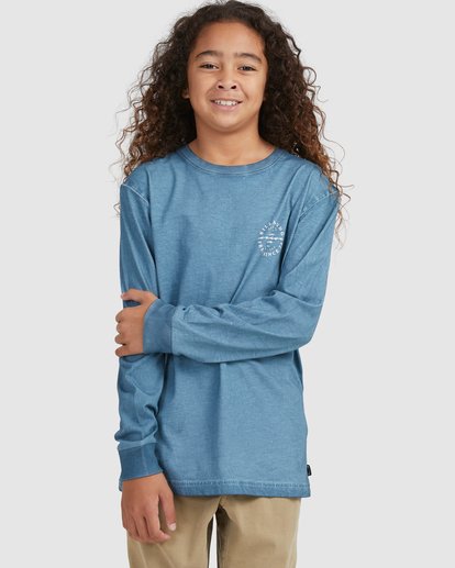 0 Boy's Big Wave Dan Long Sleeve T-Shirt Orange UBBZT00124 Billabong
