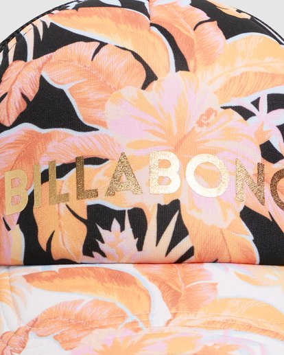 4 Girls' Tropical Punch Trucker Hat Black UBGHA00108 Billabong