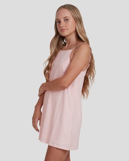 3 Girls 6-14 Sunrise Cotton Dress Pink UBGWD00100 Billabong