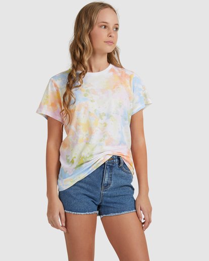 0 Girls 6-14 Painted Rainbows T-Shirt Multicolor UBGZT00105 Billabong