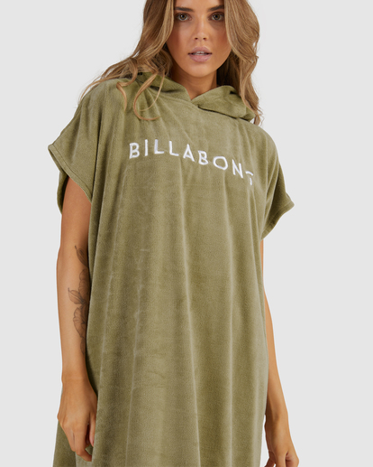 4 Billabong Hooded Towel Green UBJAA00131 Billabong