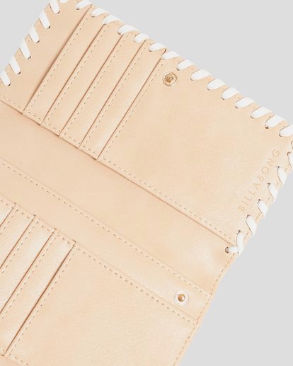 4 Stitch Up Tri-Fold Wallet Beige UBJAA00147 Billabong
