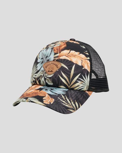 billabong floral trucker hat