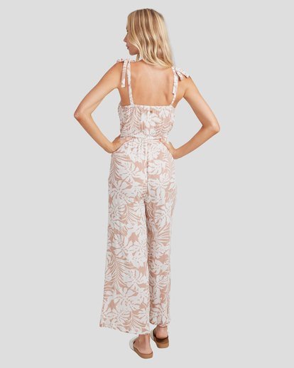 4 Faded Palms Jumpsuit Beige UBJWD00116 Billabong