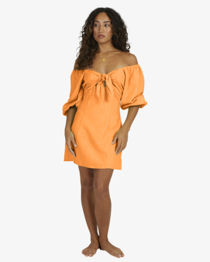 2 De La Sol - Mini Dress for Women Orange UBJWD00132 Billabong