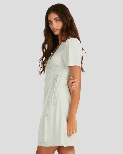 2 Sunshine Wrap Dress Green UBJWD00144 Billabong