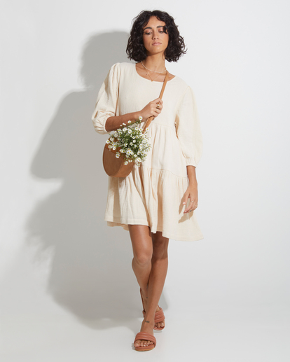 1 Valentine Tiered Mini Dress White UBJWD00171 Billabong