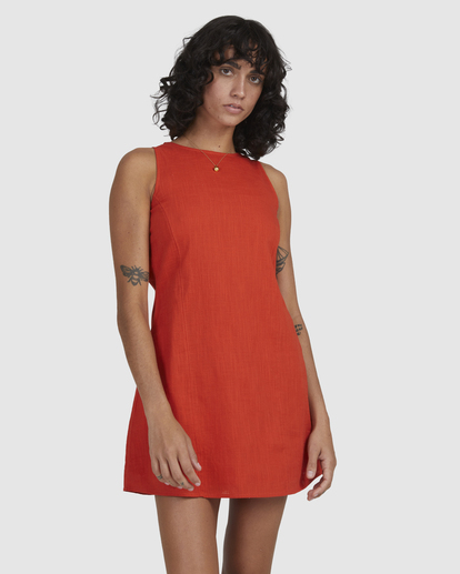 red billabong dress