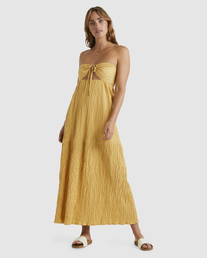 Billabong yellow shop dress