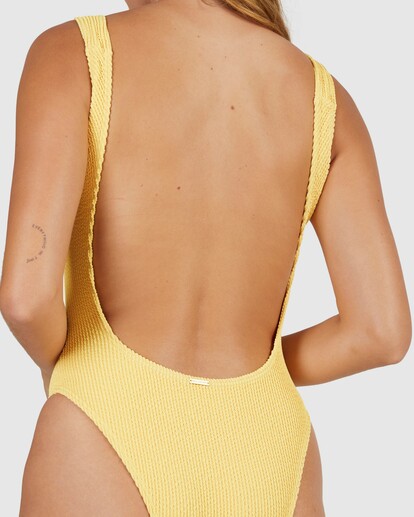 Billabong top yellow swimsuit