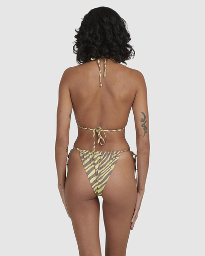 4 Shallow Rays Slide Tall Triangle Bikini Top Yellow UBJX300226 Billabong