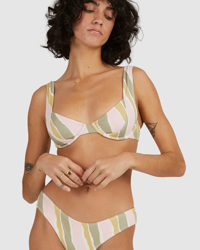 4 Babewave Bondi Bikini Bottom Green UBJX400182 Billabong