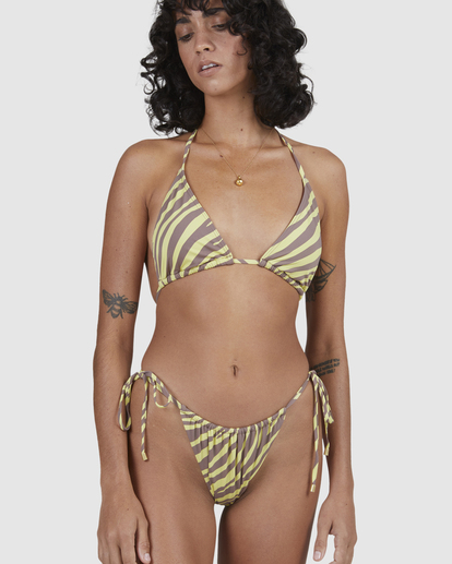 7 Shallow Rays Bells Side-Tie Bikini Bottoms Yellow UBJX400199 Billabong