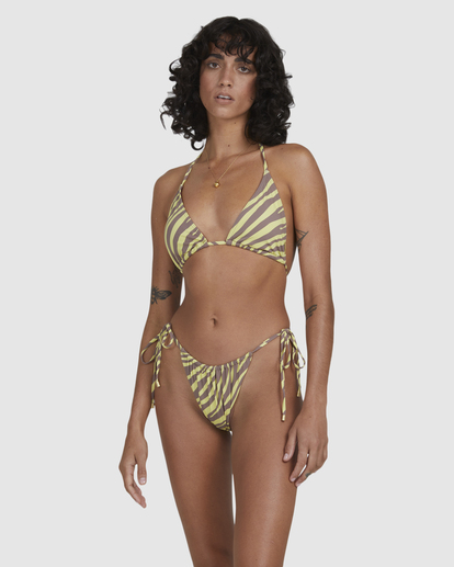 6 Shallow Rays Bells Side-Tie Bikini Bottoms Yellow UBJX400199 Billabong