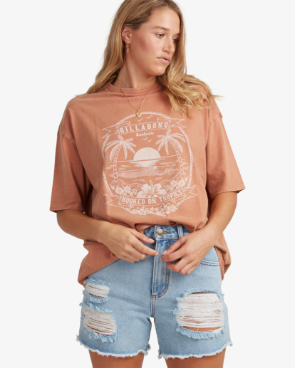 4 Tropic Palm T-Shirt  UBJZT00109 Billabong