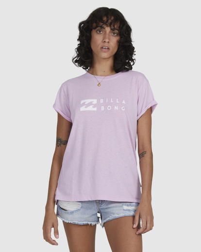 0 One Wave Burnout T-Shirt Purple UBJZT00165 Billabong