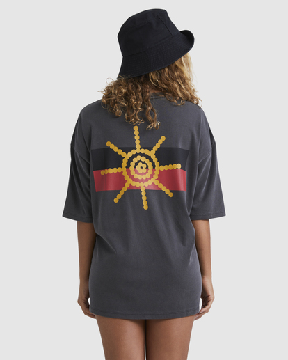3 Otis Sunrise Oversized T-Shirt Black UBJZT00314 Billabong