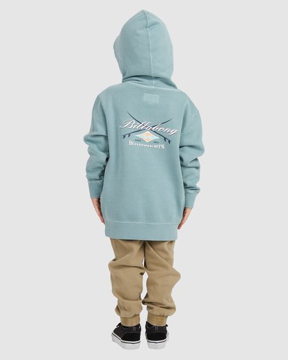 1 Boy's (2-7) Bong Days Pop Pullover Hoodie Blue UBTFT00108 Billabong