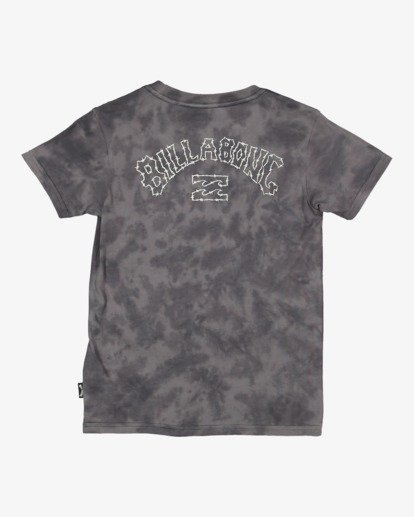 4 Boys 0-7 Groms Arch Tie Dye T-Shirt Black UBTZT00116 Billabong