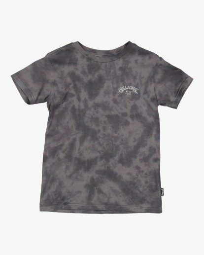 3 Boys 0-7 Groms Arch Tie Dye T-Shirt Black UBTZT00116 Billabong