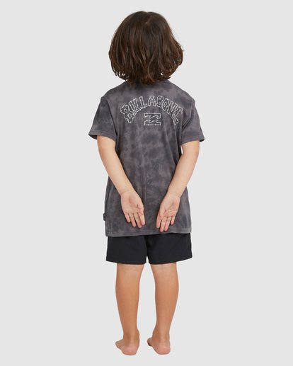 2 Boy's (2-7) Groms Arch Tie-Dye Short Sleeve T-Shirt Black UBTZT00116 Billabong