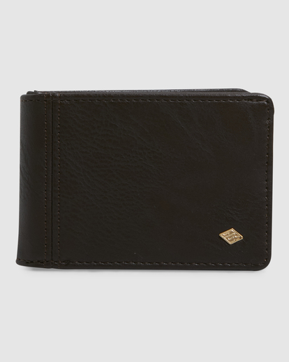 0 Revival Slim Line Bi-Fold Wallet Brown UBYAA00111 Billabong