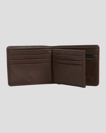 3 Junction Bi-Fold Wallet Brown UBYAA00115 Billabong
