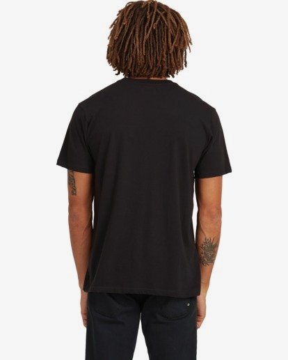 2 Banded Die Cut T-Shirt Black UBYKT00102 Billabong