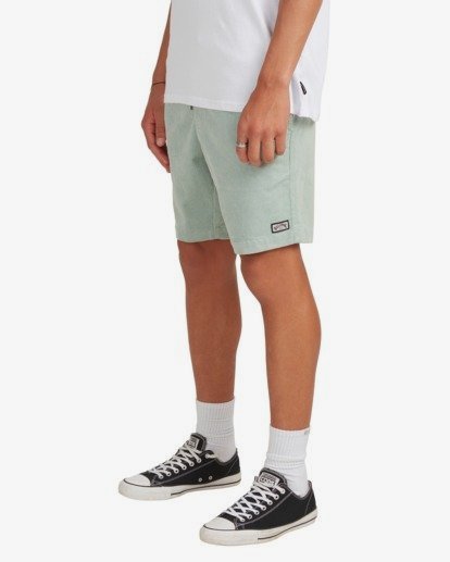 5 Larry Layback Cord Shorts Green UBYWS00102 Billabong