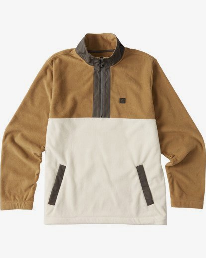 4 Boundary Mock Lite - Half Zip Polar Fleece for Men Beige V1FL04BIW0 Billabong