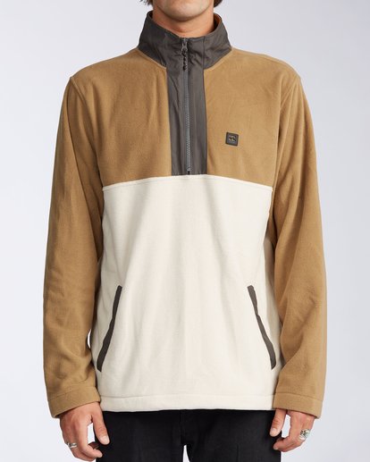 0 Boundary Mock Lite - Polarfleece mit Halbreißverschluss für Männer Beige V1FL04BIW0 Billabong