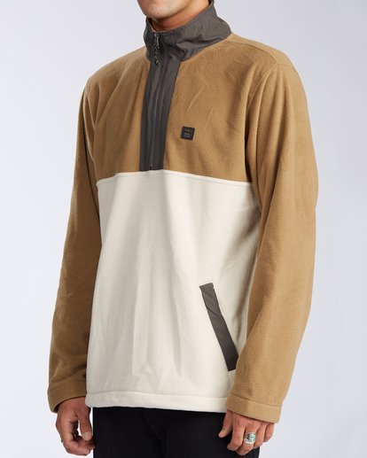 2 Boundary Mock Lite - Half Zip Polar Fleece for Men Beige V1FL04BIW0 Billabong