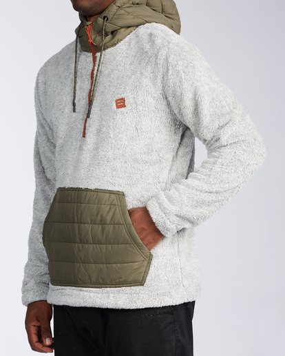 2 Badger - Felpa con semi zip da Uomo Gray V1FL09BIW0 Billabong