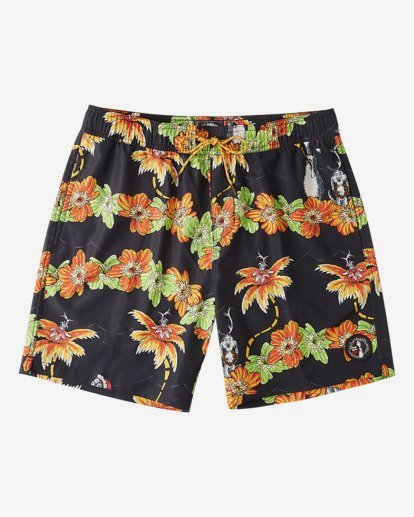 4 Grinch Aloha Layback 17" - Board Shorts for Men Black V1LB03BIW0 Billabong