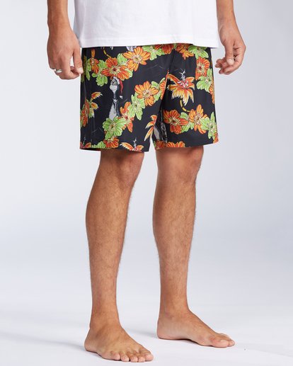 3 Grinch Aloha Layback 17" - Board Shorts for Men Black V1LB03BIW0 Billabong