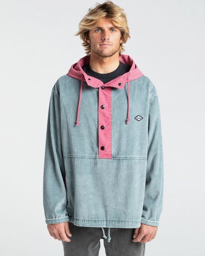 0 Bad Dog - Corduroy Anorak voor Heren Blue W1JK02BIP1 Billabong